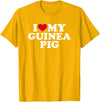 I love my guinea pig T-Shirt - Golden Yellow