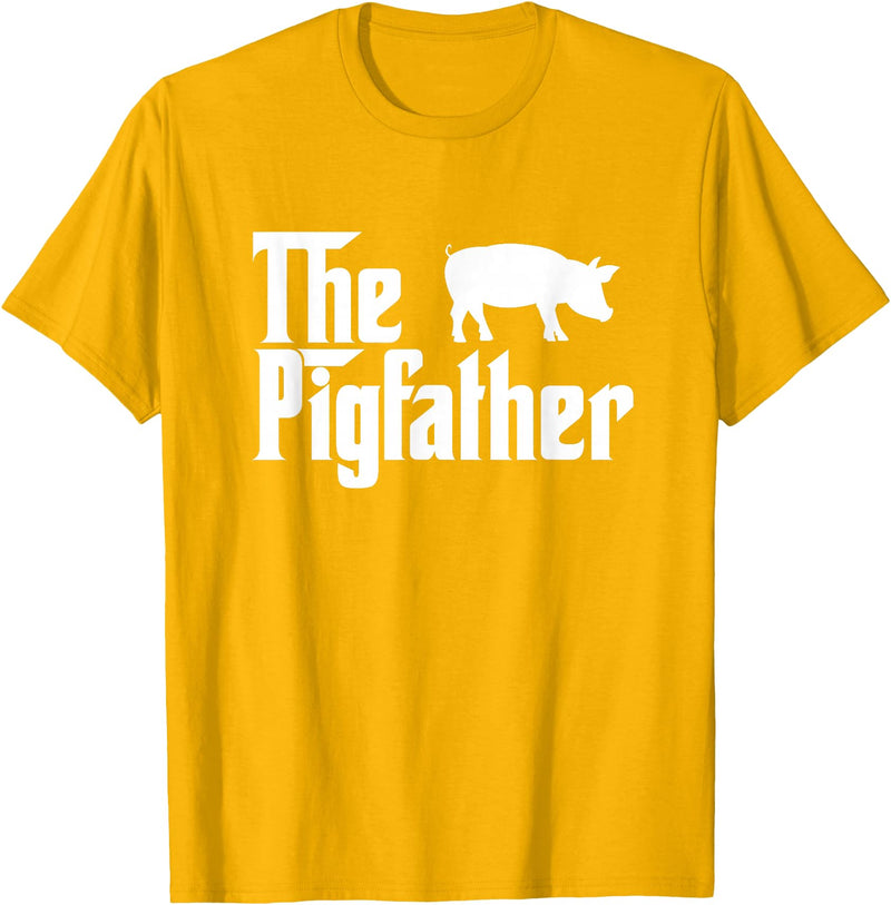 Funny Pig Whisperer Shirts Gifts The Pig Father Funny Pig Lover Whisperer T Shirt Gift T-Shirt - Golden Yellow