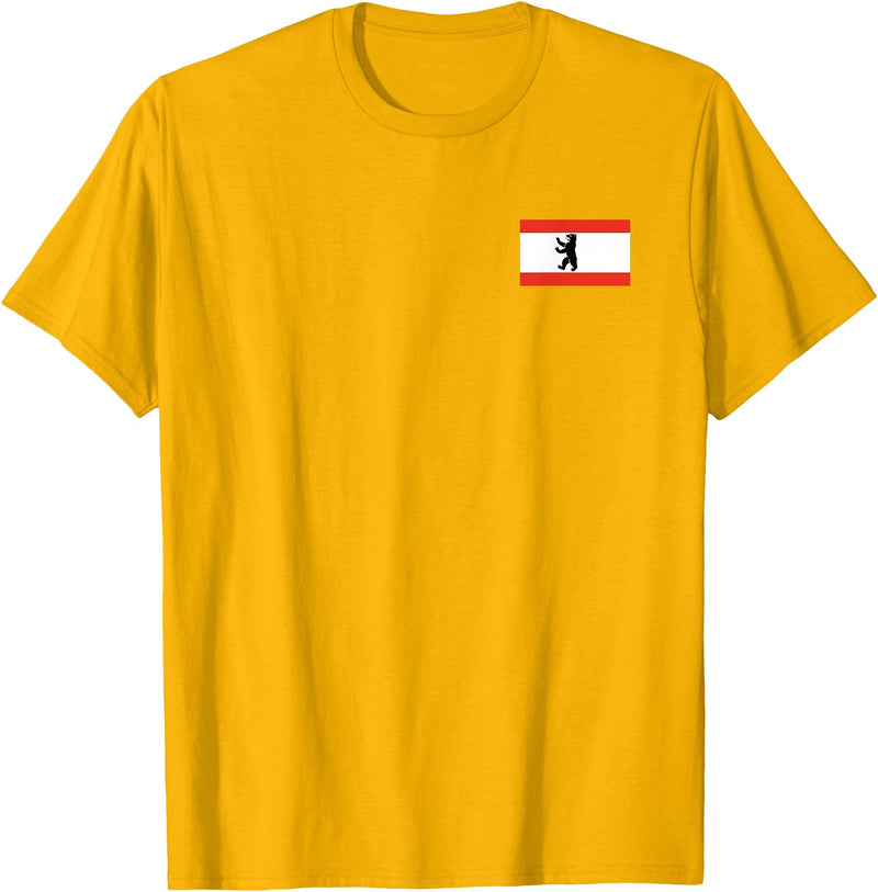 Berlin Bear Flag BERLIN GERMANY FLAG BEAR FLAG T-Shirt - Golden Yellow