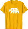 The Persnickety Owl Family Bears #1 Mama Bear Shirt Mama Bear T-Shirt Mama Mom Mommy Tee Shirt T-Shirt - Golden Yellow