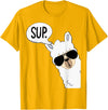 Funny Alpaca Gifts Accessories Alpaca Llama Sup T-Shirt - Golden Yellow
