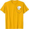 Niedliche Eisbär-Geschenke Polar Bear in Bag Funny Polar Bear in Bag T-Shirt - Golden Yellow