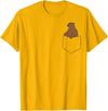 Cute Bear Lover Gifts Grizzly Bear Fake Bag T-Shirt - Golden Yellow
