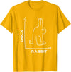 Duck - Rabbit - Funny - Joke - Bunny - Optical Illusion -Pun T-Shirt in Golden Yellow
