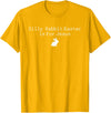 Silly Rabbit Easter Is for Jesus Funny Bunny Christian T-Shirt in Golden Yellow