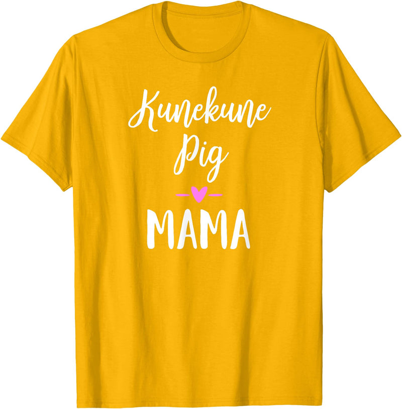 Angry Ant Graphics - Kunekune Pig Gifts Kune Kune Pig Gift for Women - Kunekune Pig Mama T-Shirt - Golden Yellow