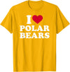 I love polar bears T-Shirt - Golden Yellow