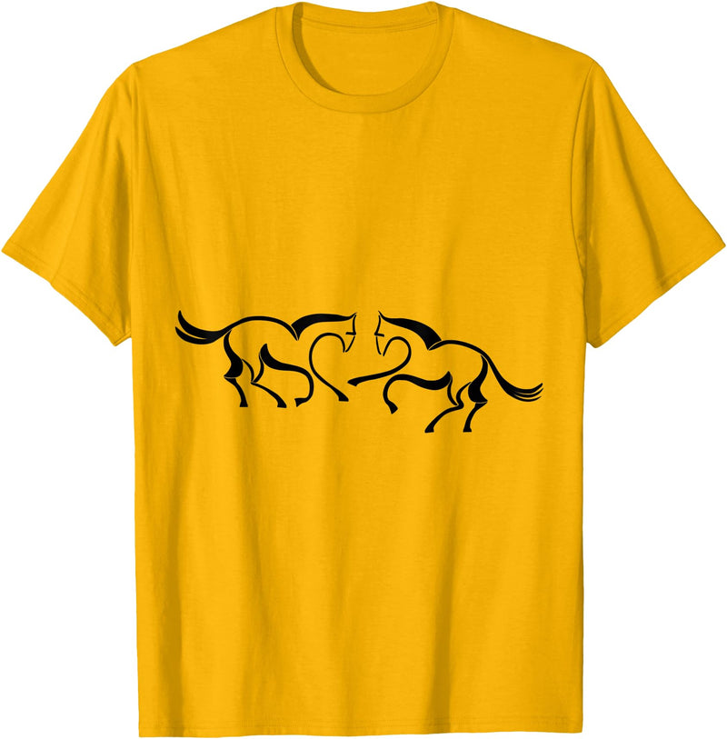 Clothing25 Horses! T-Shirt - Straight - Golden Yellow