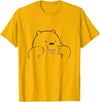 Bär der die Zunge raus steckt Teddi mit Zunge Cute Teddy Who Put Out the Tongue Cute Bear with Tongue T-Shirt - Golden Yellow