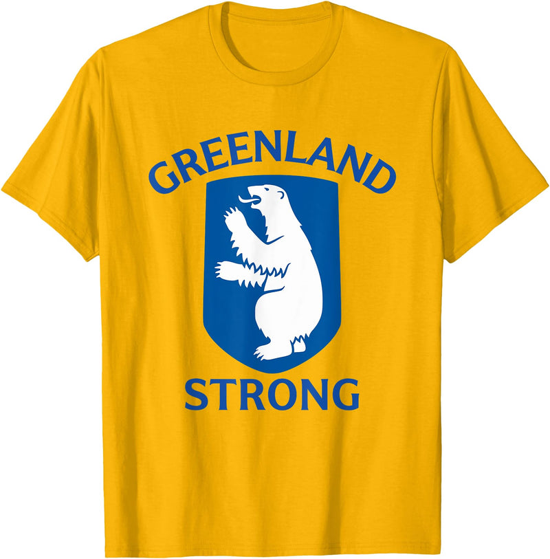Political Protest Apparel Greenland Strong – Polar Bear Pride Protest T-Shirt - Golden Yellow