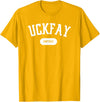 Freedom 4 All Apparel Co. Subtle Resistance Uckfay Umptray Pig Latin 8647 Funny T-Shirt - Golden Yellow