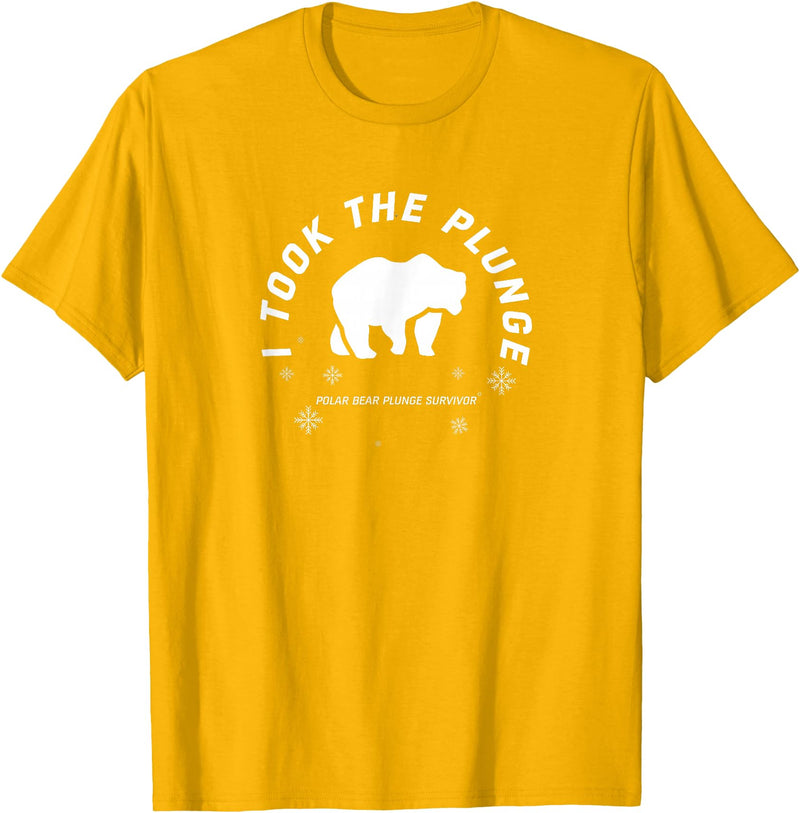 Polar Bear Llunge Polar Plunge Polar Bear I Took The Plunge T-Shirt - Golden Yellow