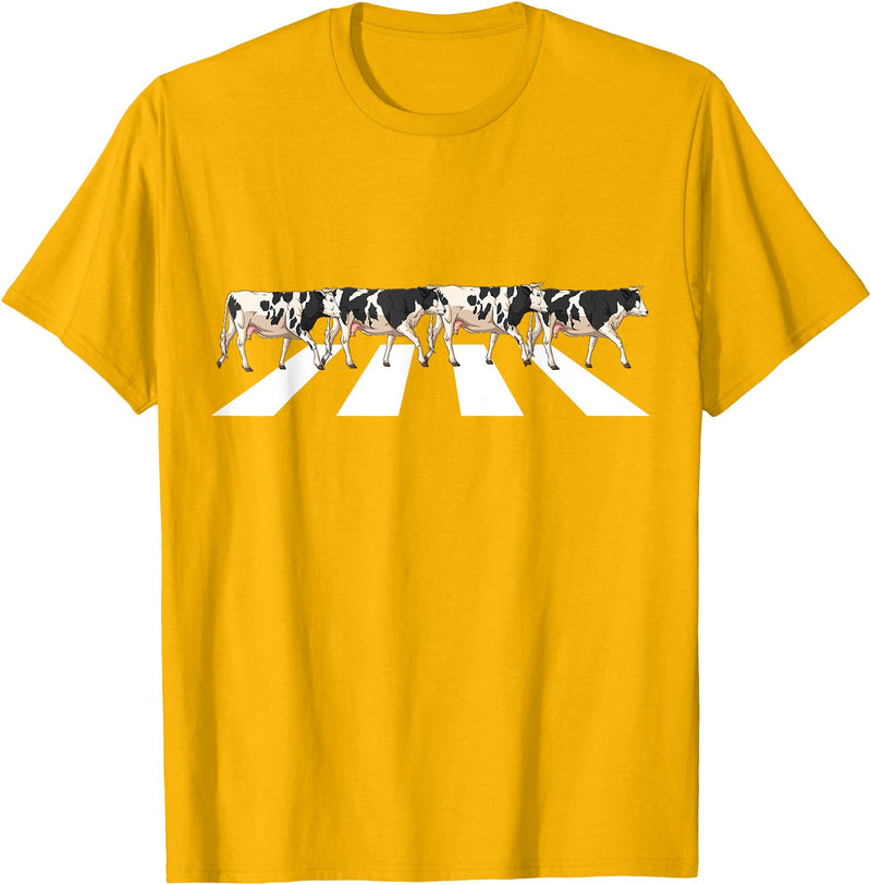 Funny Cow Shirt Women Men Girls Kids Boys Gifts Funny Crosswalk Cows Farming farm Cow Girl Boy Women Men Kid T-Shirt -