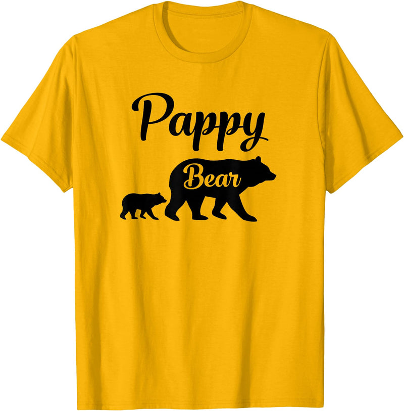 Pappy Gifts Pappy Bear Gift T-Shirt - Golden Yellow