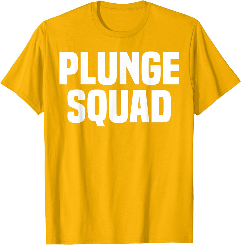 Winter Sport Polar Bear Plunge Design Outfit Ice Bear Plunge - Plunge Squad T-Shirt - Golden Yellow