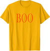 Cool Funny One Word Phrase Tshirts Shirts That Say Boo T-Shirt - Golden Yellow