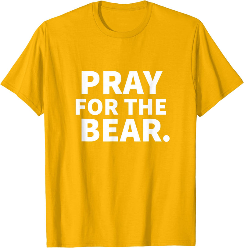 Pray For The Bear Zag Pray For The Bear T-Shirt - Golden Yellow