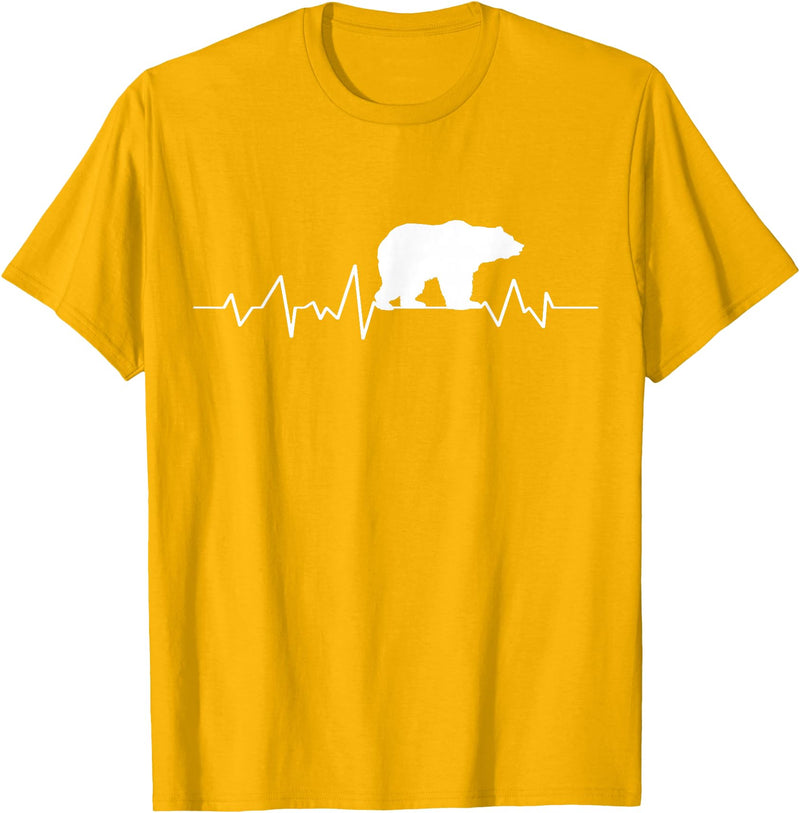 bear heartbeat t shirt Bear Heartbeat T-Shirt T-Shirt - Golden Yellow