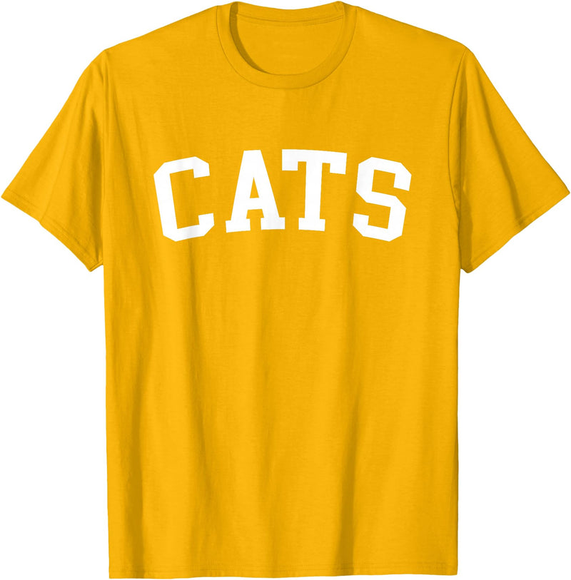 Cats - Style Cats T-Shirt - Golden Yellow