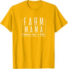 Farm mama raising cows and kids T-Shirt - Golden Yellow