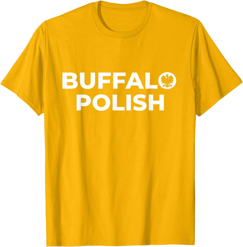 Buffalo Polish Shirts | 716 Polska Polish Smigus Dyngus Day T-Shirt - Golden Yellow