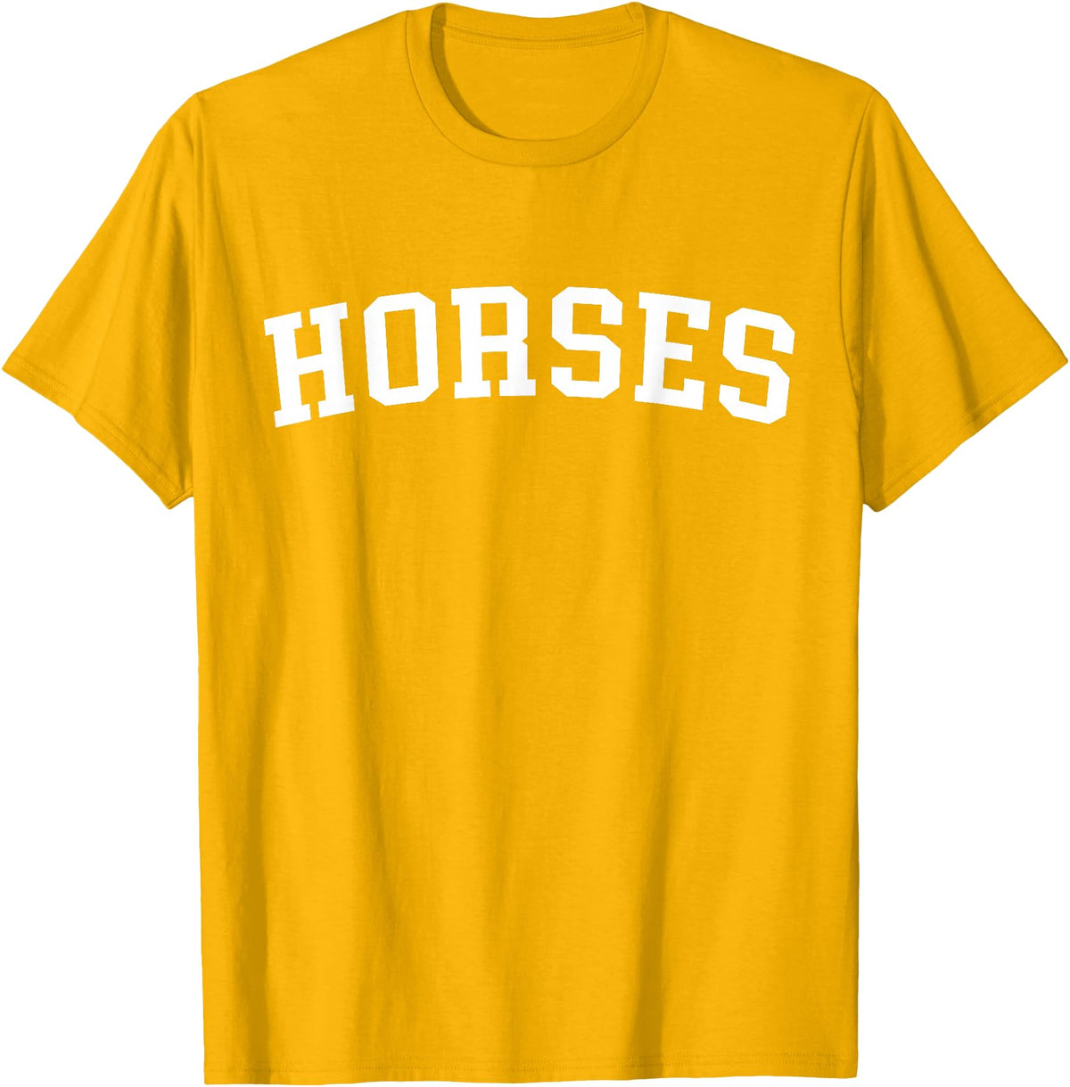 Horses - Style Horses T-Shirt - Golden Yellow