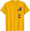 Kawaii Clothes - Anime Merch - japanese streetwear Kawaii Clothes Baby Panda Bear Pocket Panda T-Shirt - Golden Yellow