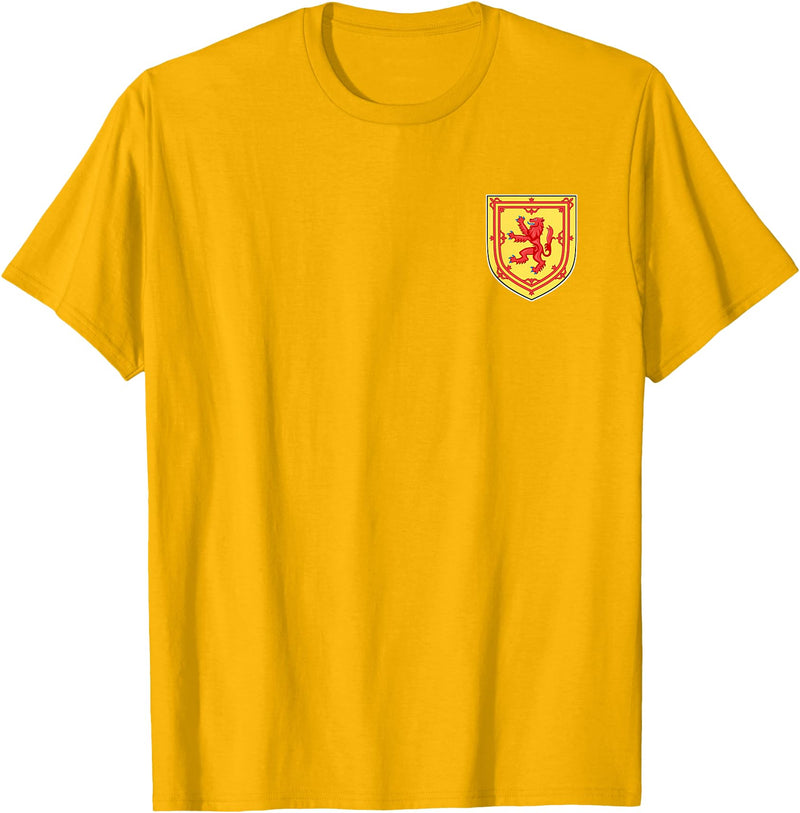 SCOTTISH RED LION Scotland RED Lion Rampant T-Shirt - Golden Yellow