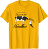 InGENIUS Novelty Cow & Millk Cow and Milk I Am Your Father Funny Parody Cartoon T-Shirt - Golden Yellow
