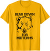 Bee Kind Tees Funny College Tests - Bear Down For Midterms T-Shirt - Golden Yellow