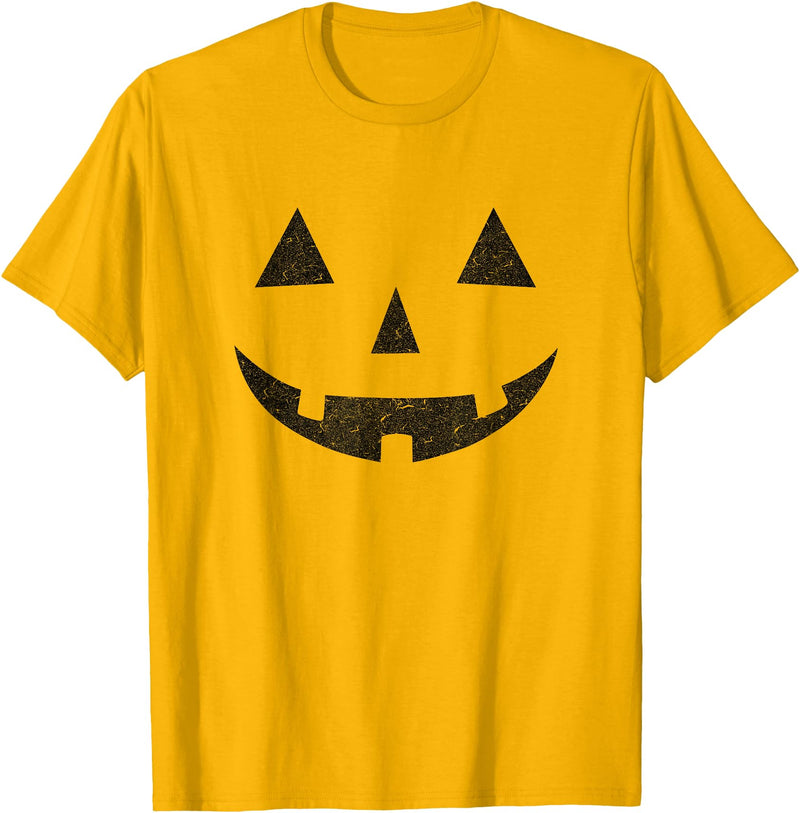 Vintage Jack o Lantern . Vintage Jack o Lantern JackoLantern Pumpkin Face T-Shirt - Golden Yellow
