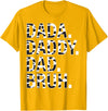 Highland Cow Dad Shirt Dad Cow Print Father's Day Dad Dada Daddy Bruh Papa Cow Daddy Love Cows Dad Cow Print T-Shirt -