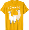 Spanish design | Llama gift | Funny Spanish design Funny Spanish gift, Como Te Llama, Llama design T-Shirt - Golden Yellow