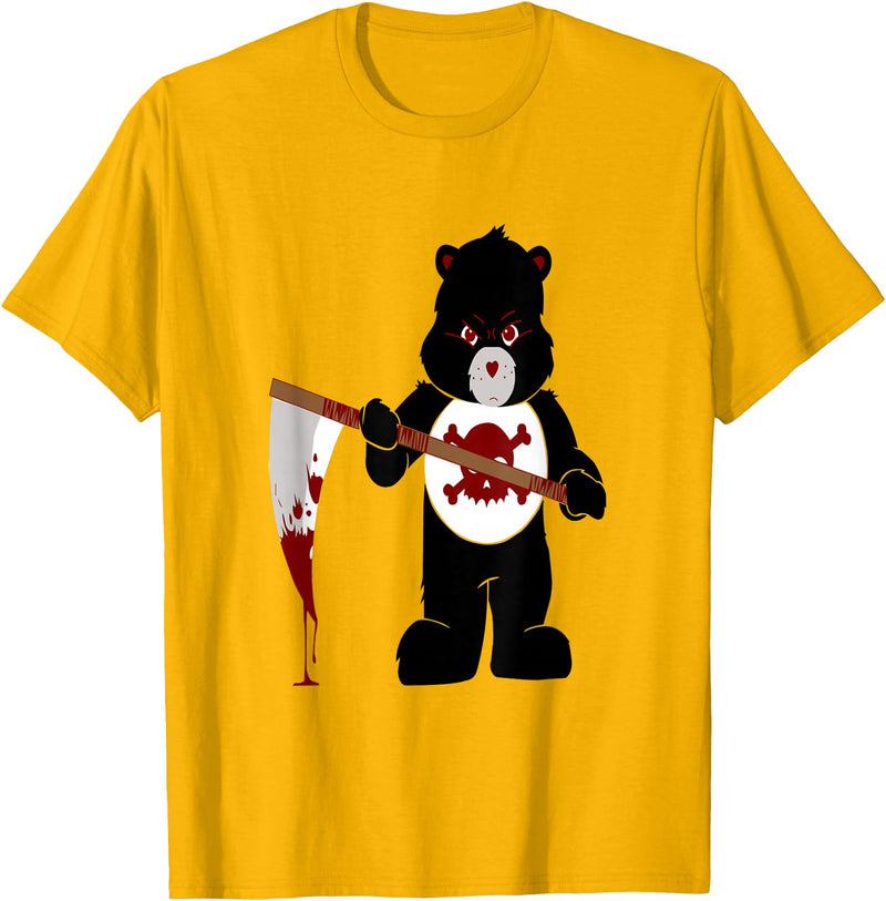 Jujubella Angry Bear Scare Bear Teddy Bear No Kids T-shirt T-Shirt - Golden Yellow