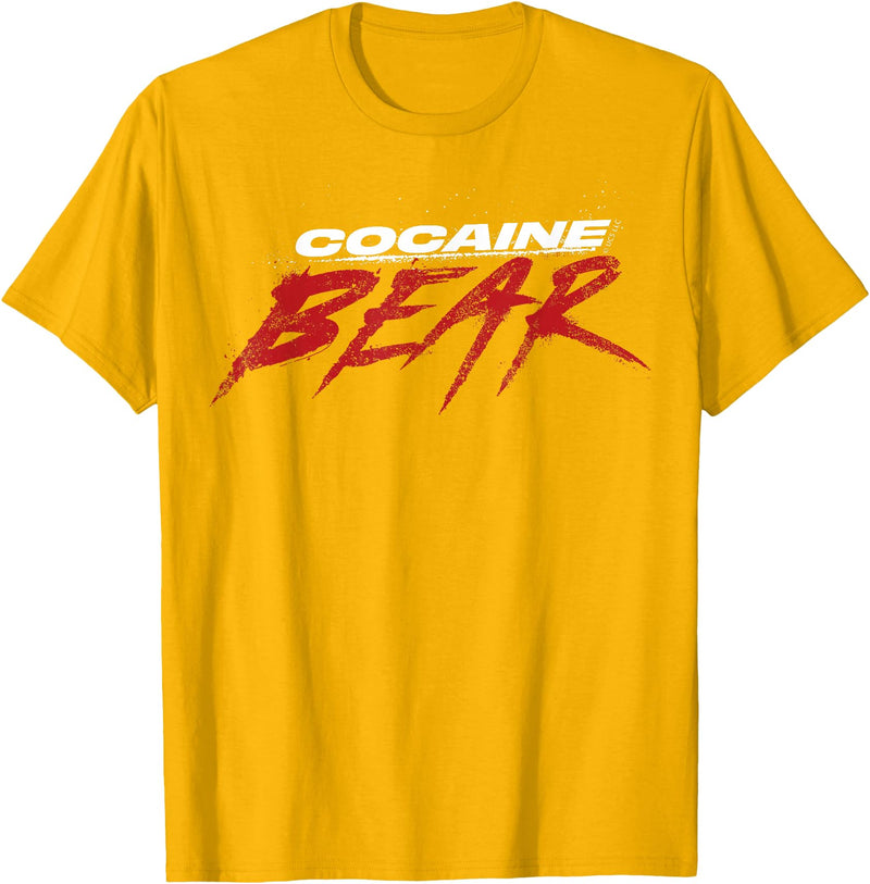 Cocaine Bear Logo T-Shirt - Golden Yellow