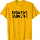 Passion8 Gear Show Pig Show Steer Gangster T-Shirt - Golden Yellow