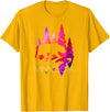 Minnesota Northwoods Gifts and Designs Minnesota - Stylish Up North Colorful Bear - Minnesota T-Shirt - Golden Yellow