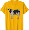Cows and cattle Drawing of a Holstein cattle T-Shirt - Golden Yellow