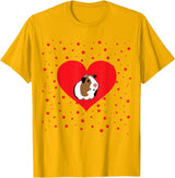 Guinea Pig Accessories & Shirts Guinea Pig Valentine's Day Shirt - Funny Guinea Pig Tshirt T-Shirt - Golden Yellow