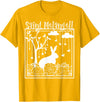 St Melangell Hares Rabbit Owner Catholic T-Shirt in Golden Yellow