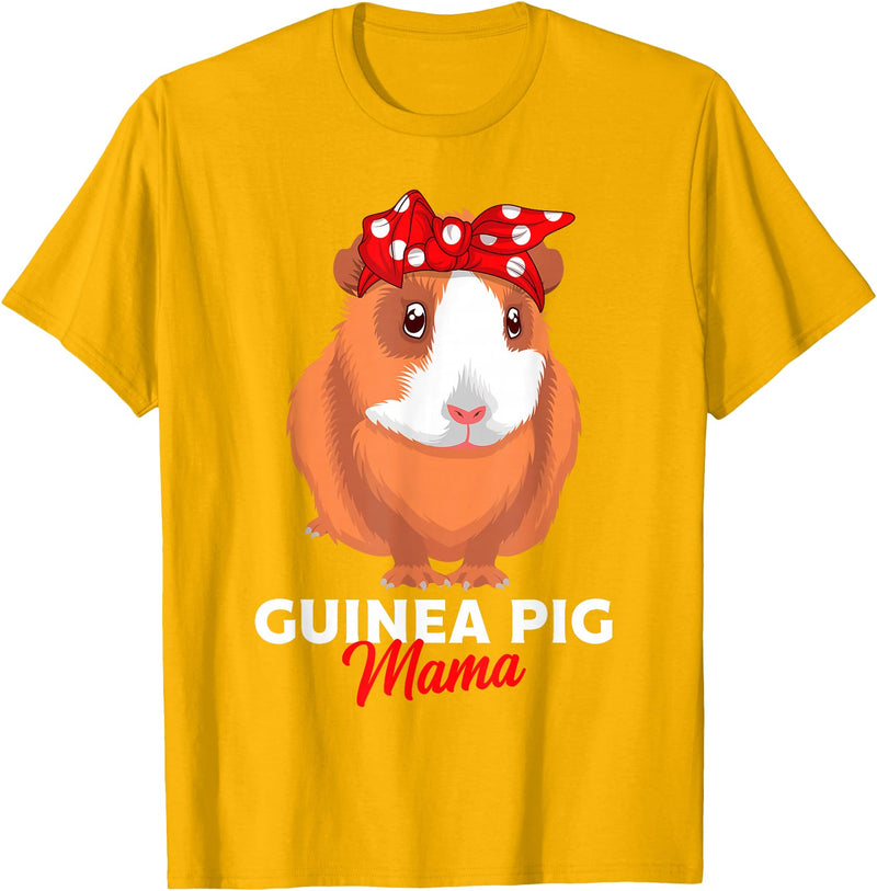 Sweet Baby Guinea Pig Gift For Girls And Women Guinea Pig Mama Guinea Pigs Funny Girls T-Shirt - Golden Yellow