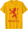 Threadrock Espana Spain Lion Symbol Spanish Spanish Pride T-Shirt - Golden Yellow