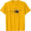 click here for better Insects tees Realistic Black Widow Spider for Lovers of Insects T-Shirt - Golden Yellow
