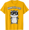 Funny Hamster Design for Men Dad Boys Animal Hamster Lover T-Shirt - Golden Yellow