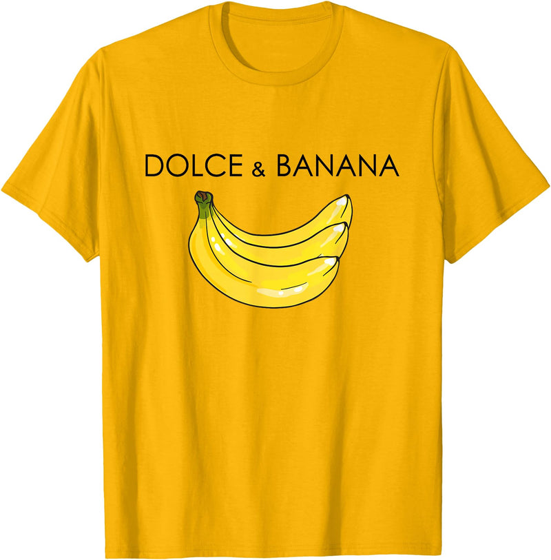 Banana Design costume for Fashion Lover Funny Banana Graphic Humor Sarcasm Fashion Trend T-Shirt - Golden Yellow