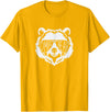 oma Bear Family Apparel Grandma Bear Face with Sunglasses T-Shirt - Golden Yellow