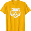 grandpa Bear Family Apparel Grandpa Bear Face with Sunglasses T-Shirt - Golden Yellow