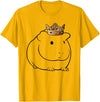 Miller Sye Guinea Pig Wearing Crown T-Shirt - Golden Yellow