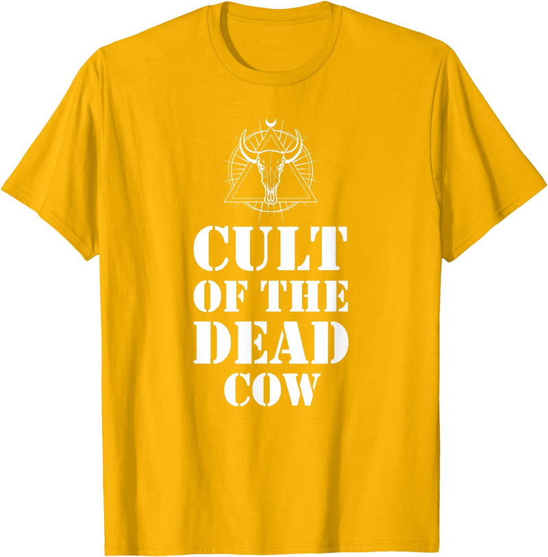 Cult Of The Dead Cow Tee Cult Of The Dead Cow Shirt T-Shirt - Golden Yellow