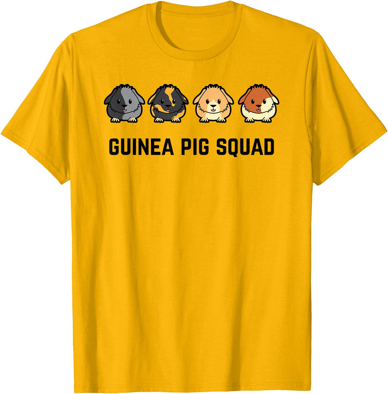 Funny Sarcastic Ironic Quotes & Sayings Cute Cavy Guinea Pig Rodent Team Squad T-Shirt - Golden Yellow